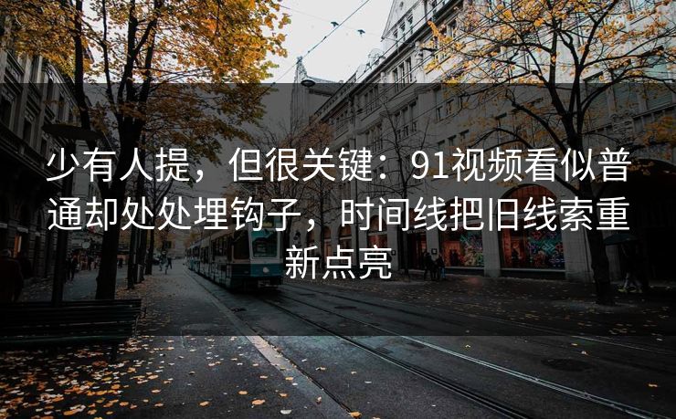 少有人提，但很关键：91视频看似普通却处处埋钩子，时间线把旧线索重新点亮